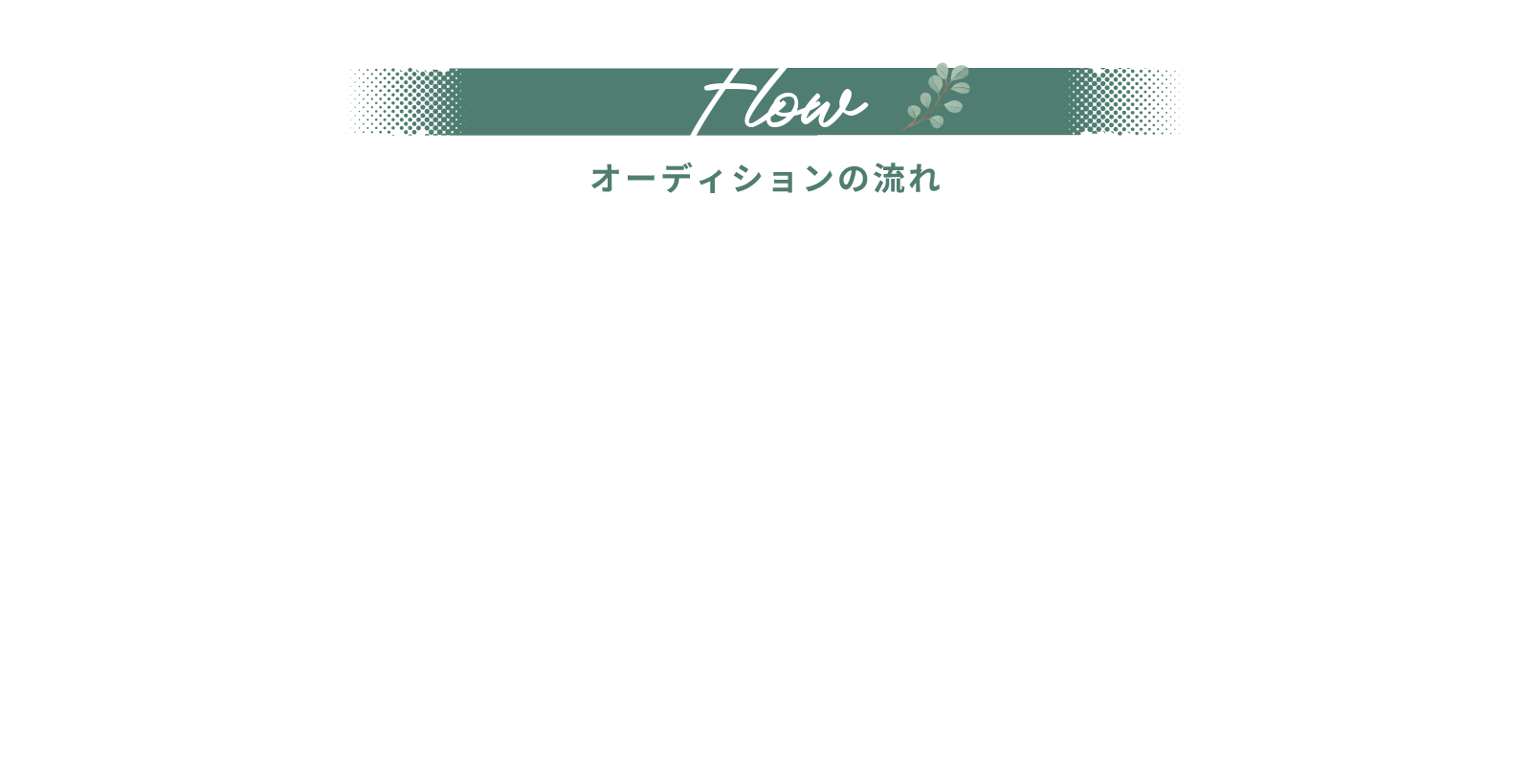 Flow オーディションの流れ